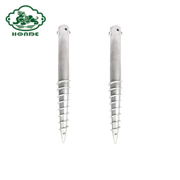 Hot Dipped Galvanized Stop Digging Ground Screw