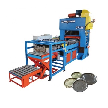 קו ייצור מכסה קצה מתכת מכונת לחיצה על אגרוף לפחית מתכת