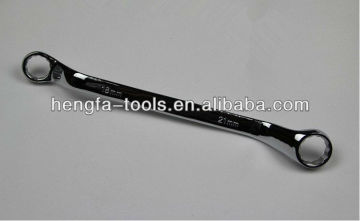 carbon steel mirror polished Double Offset ring spanner