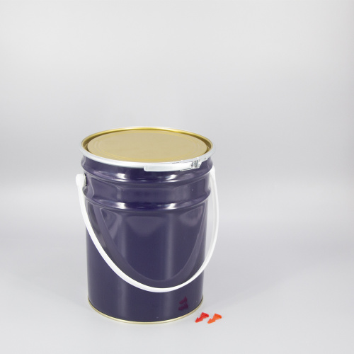 Round Tinplate Metal Paint Tin Can with handle