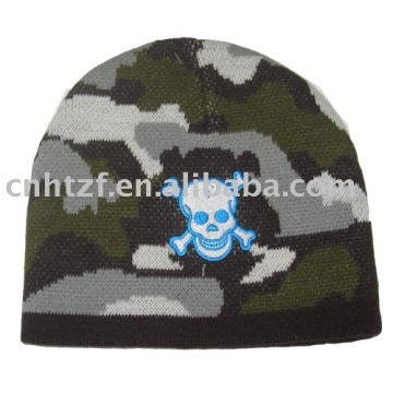 camouflage beanie hat