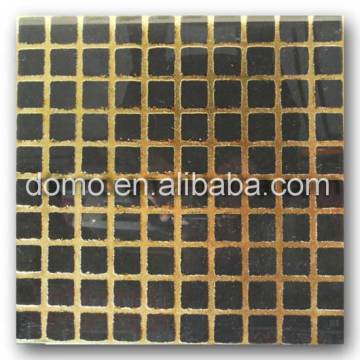Black Gold Gridding Polished Crystal Tile
