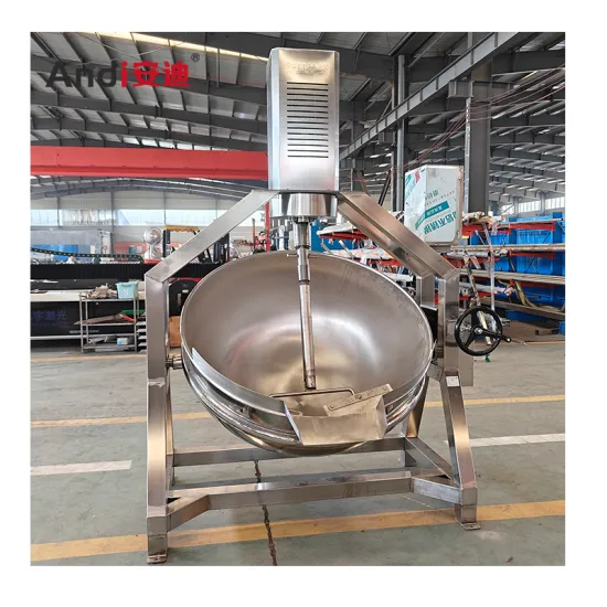 Stainless Steel LPG Gas Induction Tilting Jacketed Kettle for Food Processing