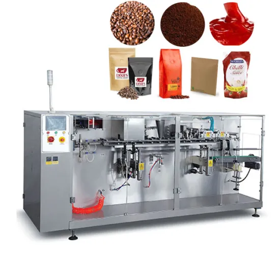 Horizontal Automatic Coffee Beans Nut Peanut Ketchup Doypack Pouch Packaging Machine