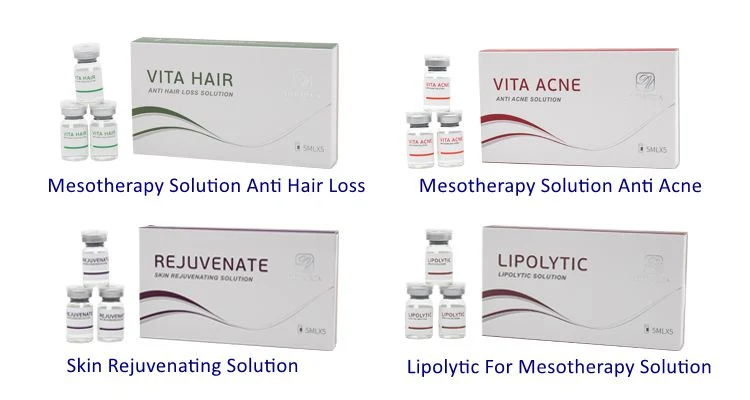 Dermeca Hyaluronsäure Serum Haar Mesotherapie Lösung Meso Cocktail injizierbares HA Serum Anti -Haarausfall 5ml