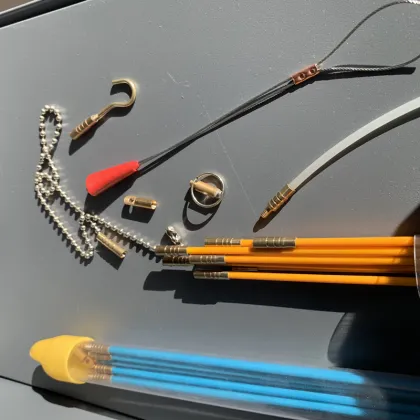10 *1m Cable Pull Rod Accessories Kit Electric Wire Pusher