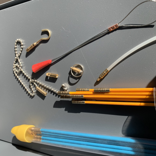 Fiberglass Wire Cable Puller Rods Duct Rod Fish Tape Rod, kualitas