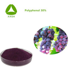 Antioxidantes vegetales naturales Extractos de cáscara de uva Polifenol