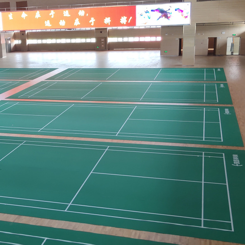 Indoor PVC-badmintonvloermat / badmintonveldvloer