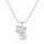 Rose Quartz Luck Fox Necklace for Women Men Healing Energy Crystal Amulet Animal Pendant Gemstone Jewelry Gifts