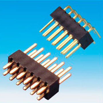 2.54 x 2.54mm Pin Headers, Dual-row, Straight/Right Angle Type, 4.3mm Height