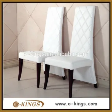 PU upholstery high back chair armless design for restaurant