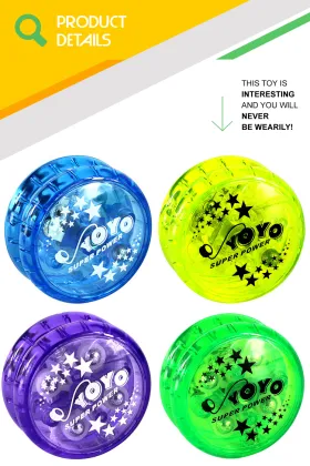 Hot Selling Small Plastic Yo-Yo Ball with Double Clutch Lightning Design