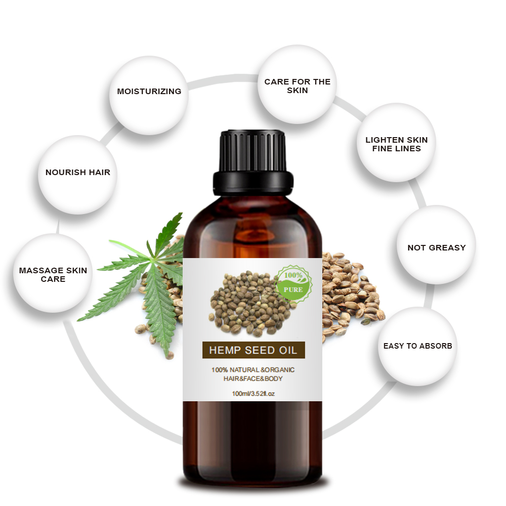 private label 100ml natural organic heart health top grade hemp seed oil enhanced relaxing soothing pain herbal relieve