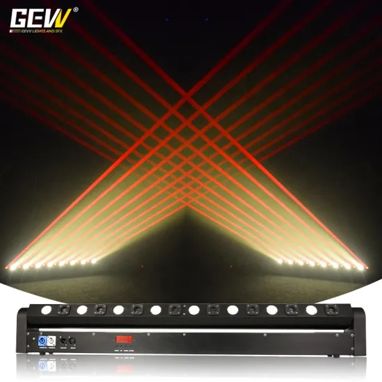 GEVV Stage Lighting Equipment: 8 Beam + 8 Laser DMX Moving Head Light for DJ Parties