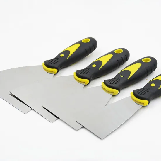 Stainless Steel Putty Knife - Good Quality, Various Sizes, Painters Wall Putty Knife with Plastic Handle