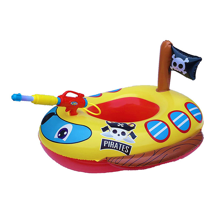 Inflatable pirate Pool Seat Float Toddlers Swim Float