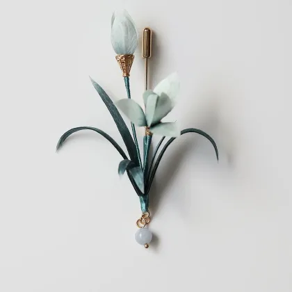 originate chinoiserie cherry blossom brooch