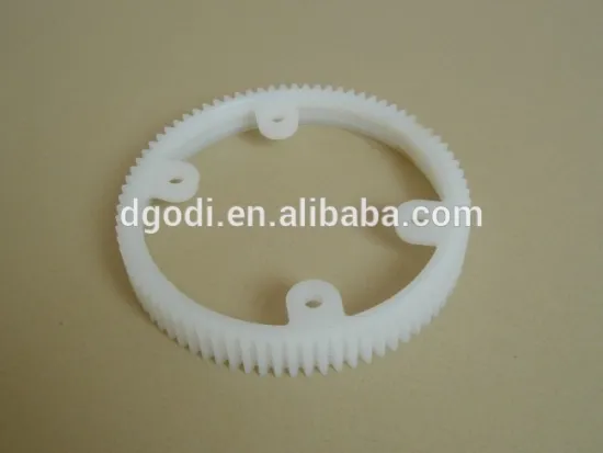 ISO9001 certificated costom full/exterior threaded plastic ring gear manufacturer