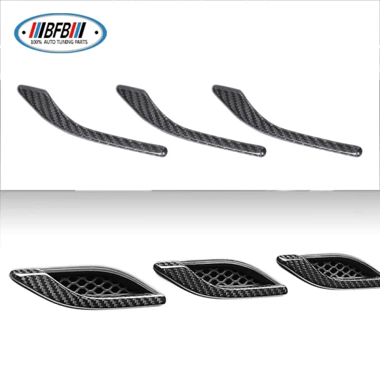 Real Carbon Fiber Side Air Vent Fender Cover Trim for Maserati Ghibli 2014-2022