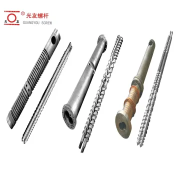 Nitrided PVC Pipe Profile Sheet Kmd75/36 Parallel Twin Double Bimetallic Screw