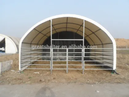 Outdoor Sun Rain Steel Metal Cattle Shed