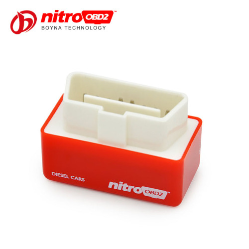 Droshiping order Red NitroOBD2 Performance Chip Tuning Box for Diesel Cars