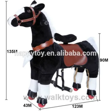 HI CE plush ride on kiddie spring unicorn riding horse toys