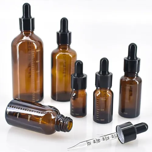 Essential Oil Dropper Bottle with Secure Lid