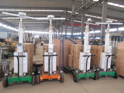 1000w*2 LED portable lighting tower for emergency light FZM-1000A