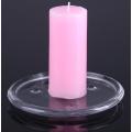Glass Round Candle Plate