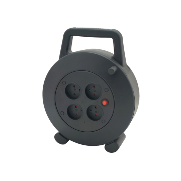 Denmark Cassette Cable Reel 16A 250V 4 Way with Thermal Cut Out and Handle