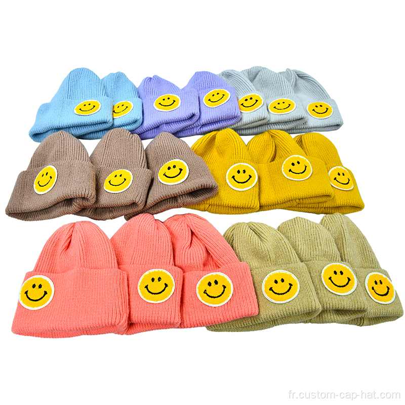 Smile Face Tricot Skullies Bons