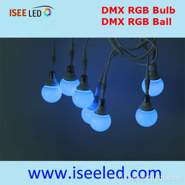 Dynamic LED Bulb RGB Color DMX 512 Kontrolable