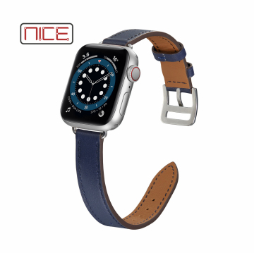 Men's Cow Leather Watch Bands 38MM-44MM for Series 1-6 with Charm Bracelet