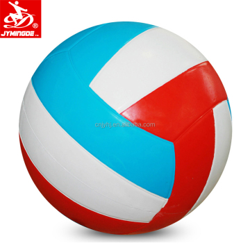 18 panels outdoor colorful rubber bladder volleyball