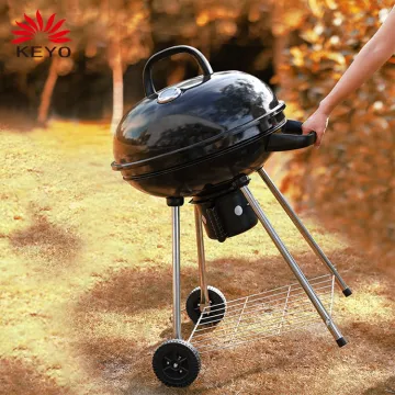 Patio Barbecue Grill Temperature Regulation Portable Charcoal bbq Grills Kettle Moveable Outdoor Charcoal BBQ Grill