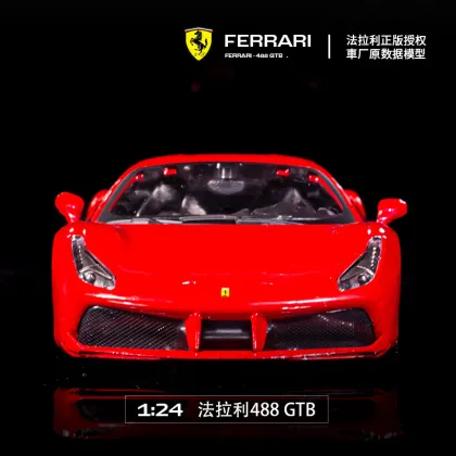Bburago 1:24 Scale Ferrari Enzo 488 Super Racing Sports Car Metal Collectible Diecast Model
