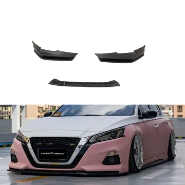Universal Car Front Bumpers Lip 3-Pcs Unpainted Kit for Nissan Altima