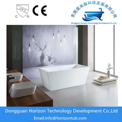 Rectangular acrylic freestanding baths