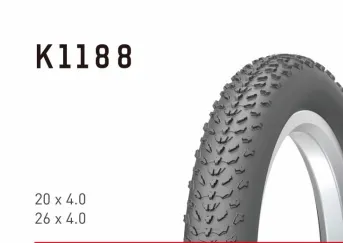 ARUSADE KENDA K1188 Fat Tire Electric Bike Tires - 26x4.0