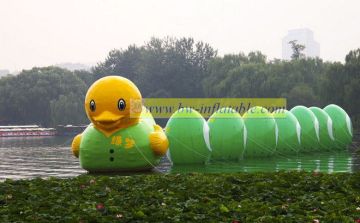 Inflatable Green Duck Model