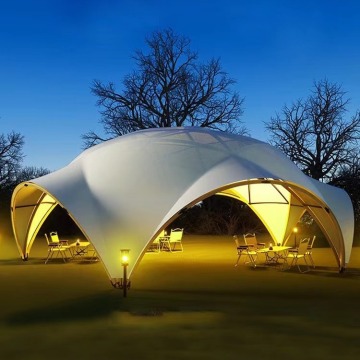 Large Flower Shaped Outdoor Tarp Tent for Weddings and Events