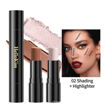 Charm Beauty: Dual-Head Highlighter and Contour Stick for Shimmering Make-up