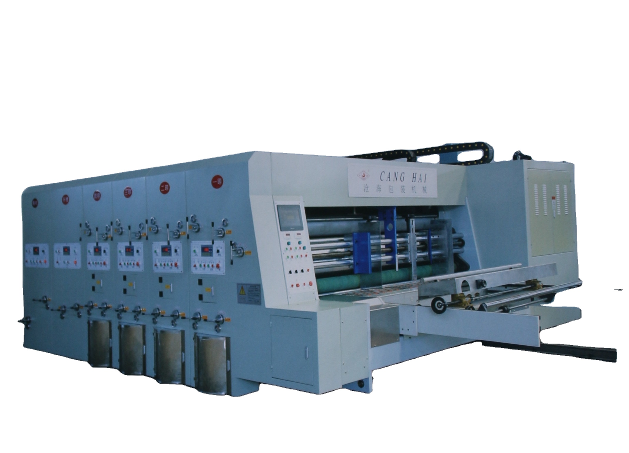 multi color flexo printing die cutting machine