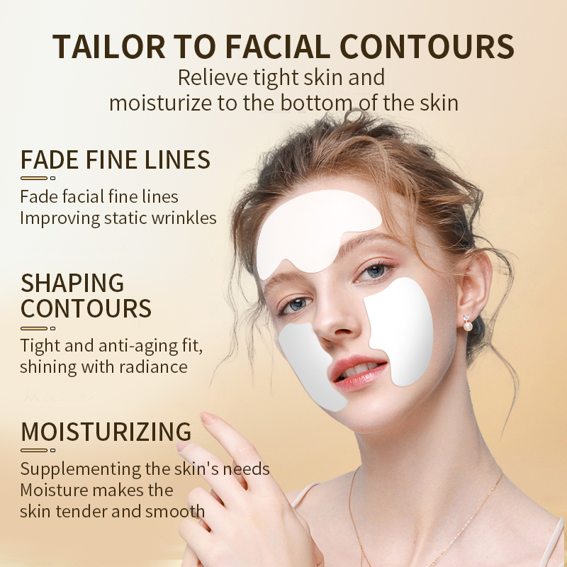 OEM Wholesale Collagen Patch Set: Transparent Forehead & Cheek Treatment with Serum Spray
