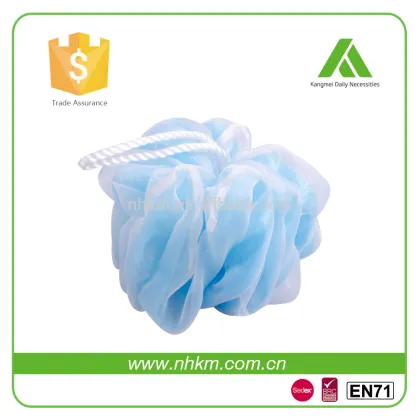 High quality customized color finer shower poufs meshy shower puff