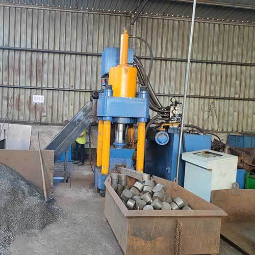 Metal Chip Briquettes Making Machine Scrap Metal Cast Iron Briquetting Machine Supplier