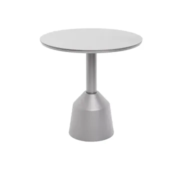 Outdoor Aluminum Round Coffee Table - Small Leisure Side Table