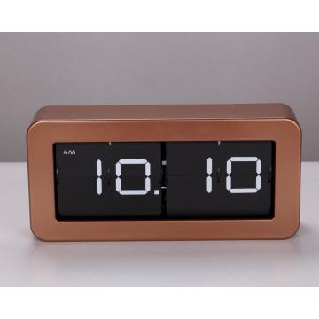 Metal Box Flip Table Clock